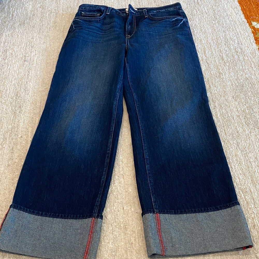 Size 30 L’AGENCE Ultra High Rise Wide Leg Jean